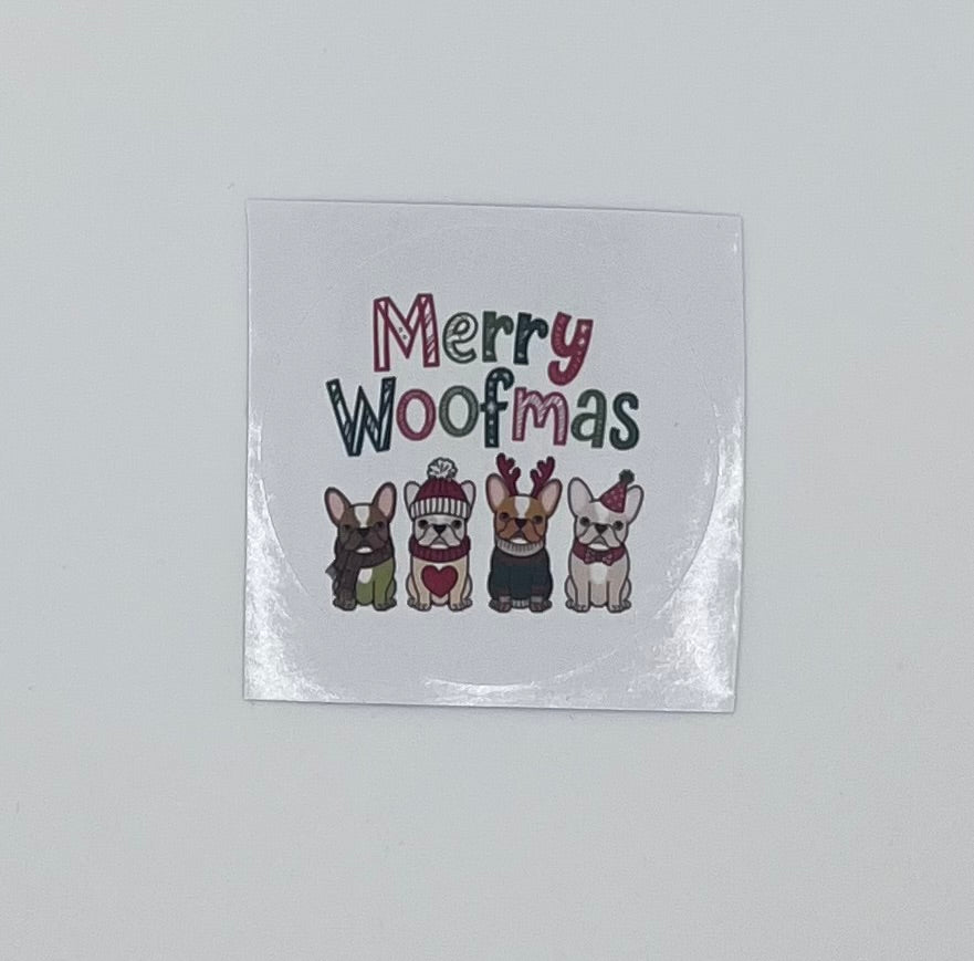 Autocollant - Merry Woofmas