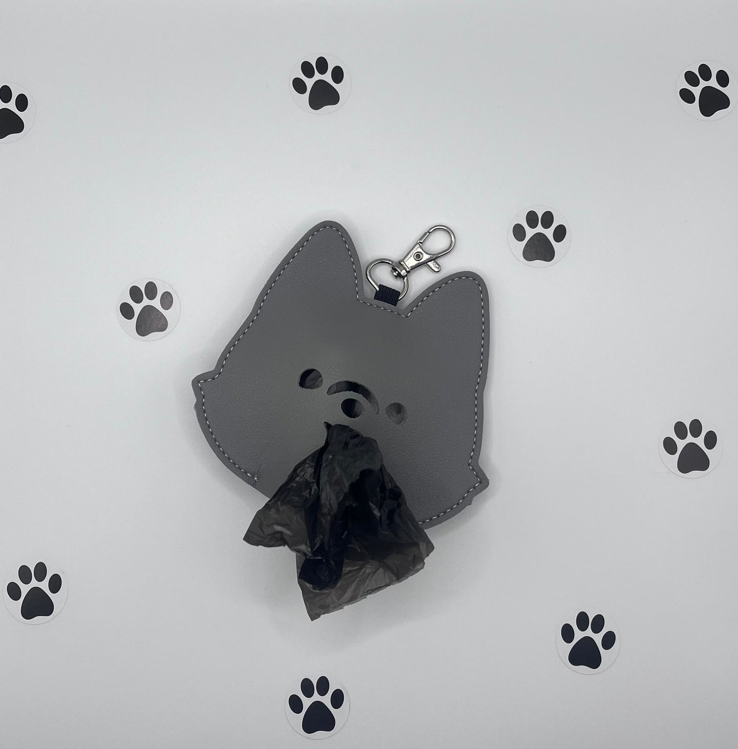 Support pour sacs à crottes - Puppy face