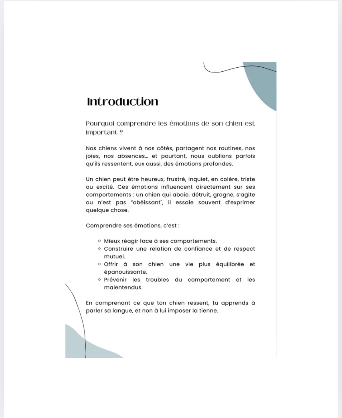 E-book – Dans le cœur de mon chien