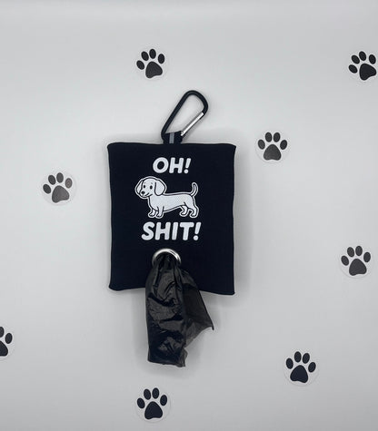 Support pour sacs à crottes - Oh shit