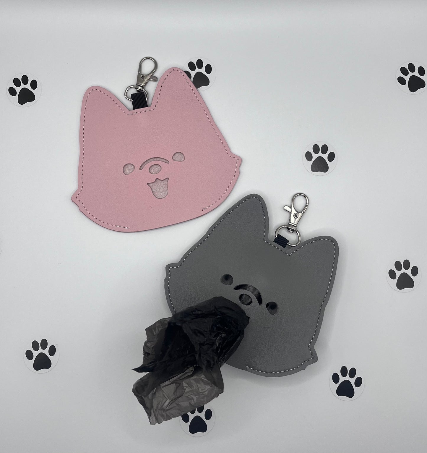 Support pour sacs à crottes - Puppy face